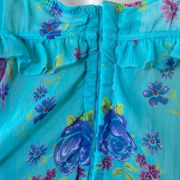 Victoria's Secret Sexy Little Things Floral Corset Sheer Top Size 36B - Picture 6 of 13